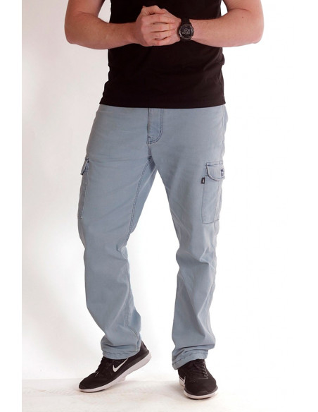 Denim Cargo Pants Light Blue by BSAT