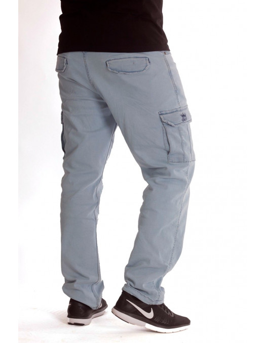 Denim Cargo Pants Light Blue by BSAT