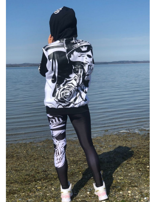 Rebels Union ZipHoodie WhiteNBlack by...