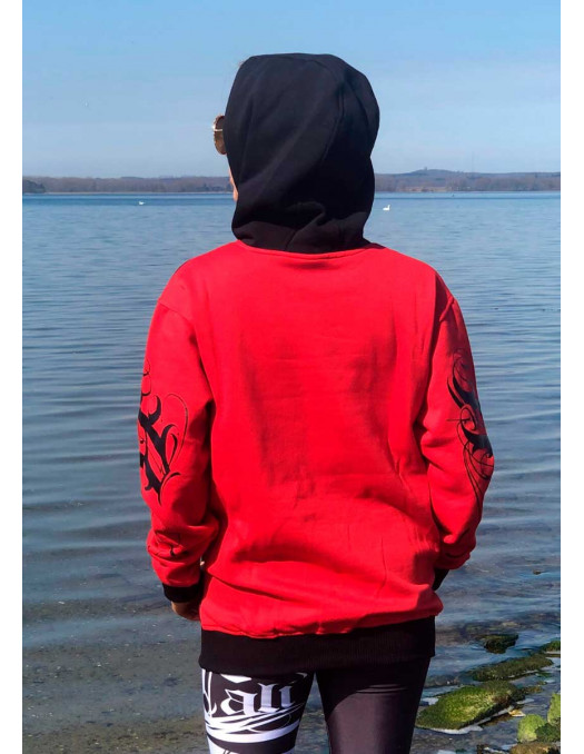Day of the Dead Hoodie Red by BSAT