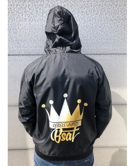 Crown Windrunner Jacket by BSAT BlackNGolden