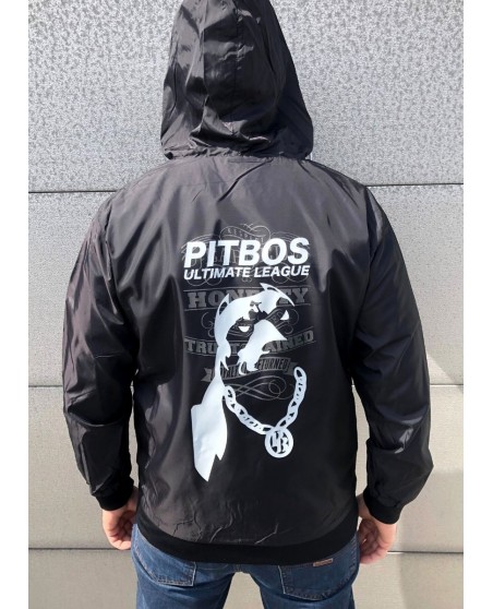 Pitbos Ultimate League Windrunner Jacket BlackNWhite