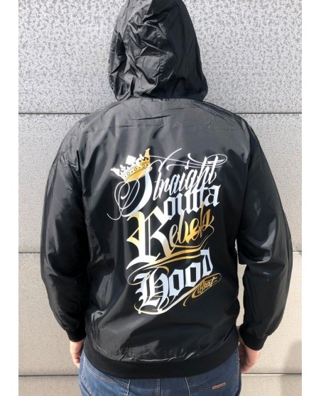 Rebels Hood Windrunner Jacket by BSAT BlackNWhite