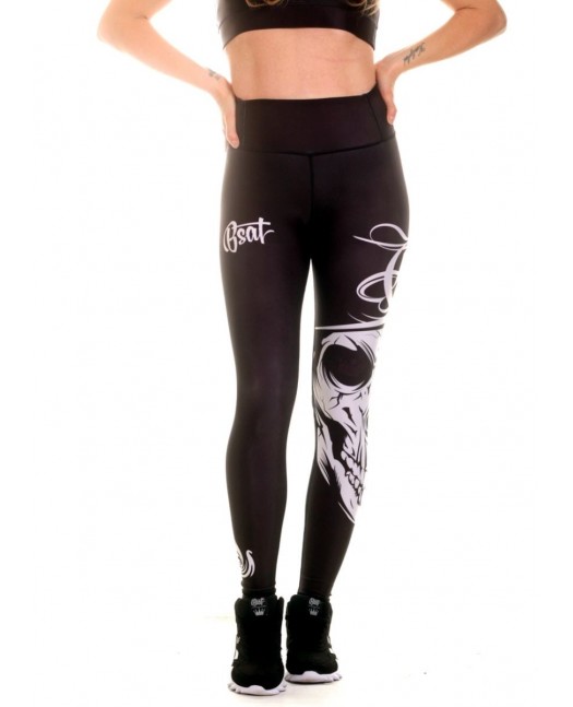 Cali Skull Leggings Black by BSAT