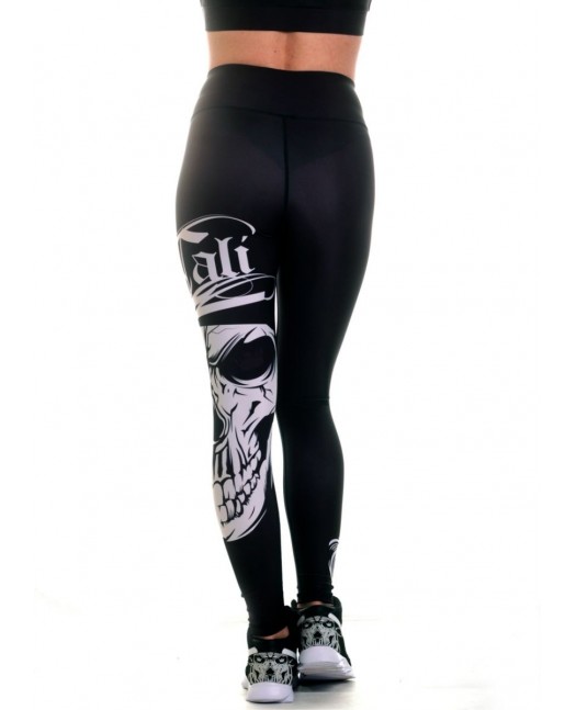 Cali Skull Leggings Black by BSAT