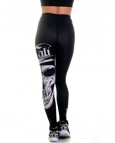 Cali Skull Leggings Black by BSAT