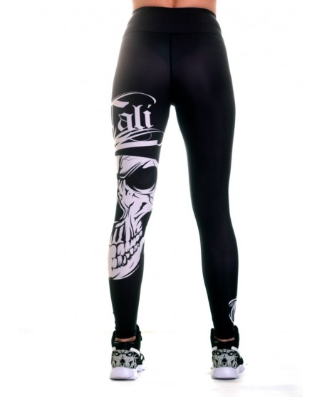 Cali Skull Leggings Black by BSAT