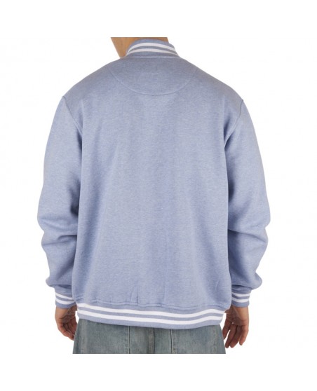 Townz Melange College Jacket Sky