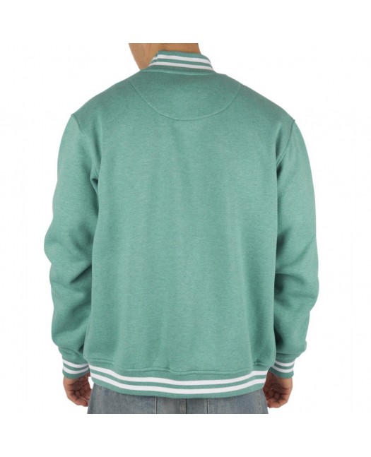 Townz Melange College Jacket Green