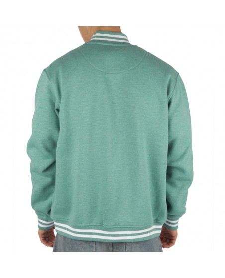 Townz Melange College Jacket Green