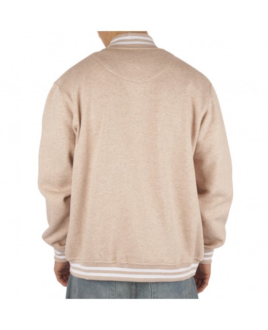 Townz Melange College Jacket Sand
