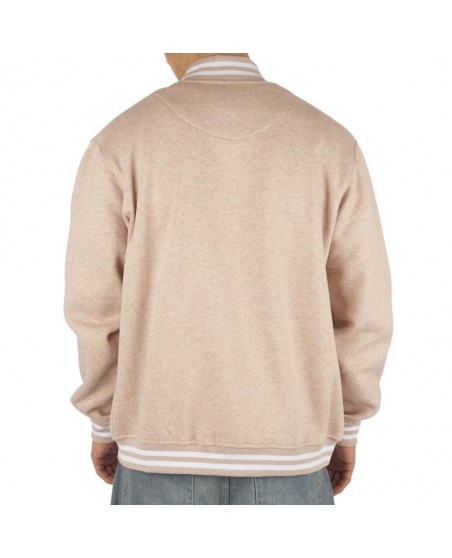 Townz Melange College Jacket Sand