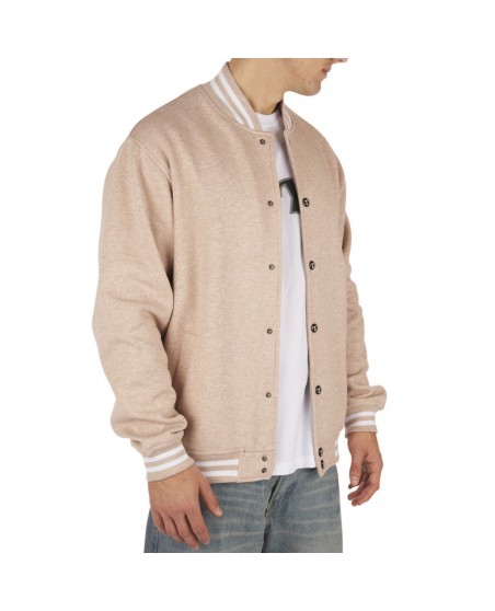 Townz Melange College Jacket Sand