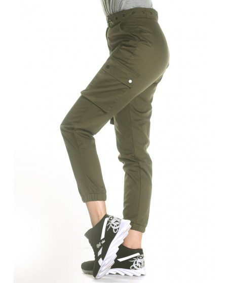 Female Army Cargo Pants Olive