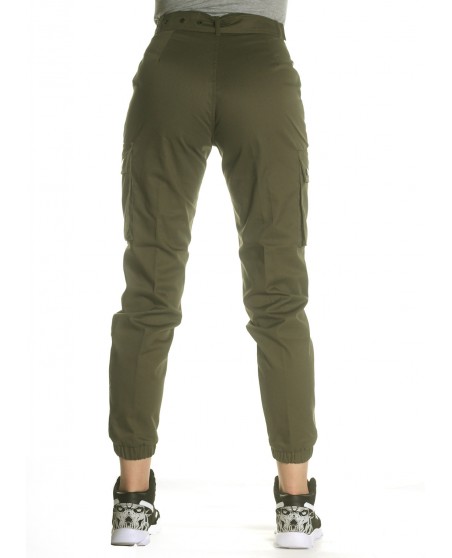 Female Army Cargo Pants Olive