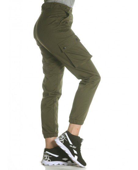 Female Army Cargo Pants Olive