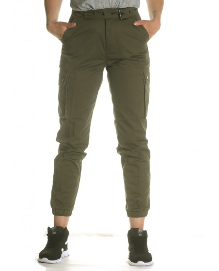 Female Army Cargo Pants Olive