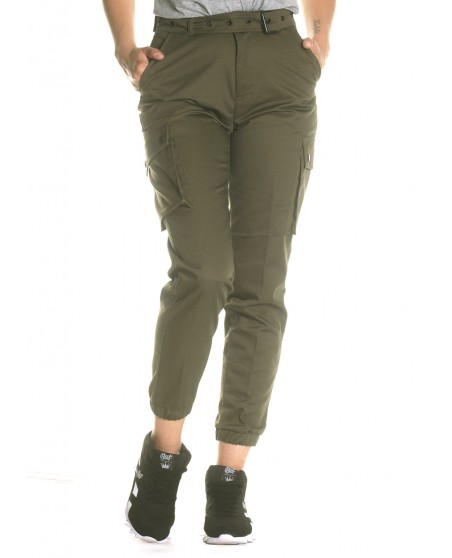 Female Army Cargo Pants Olive