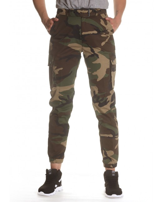 Female Army Cargo Pants Woodland