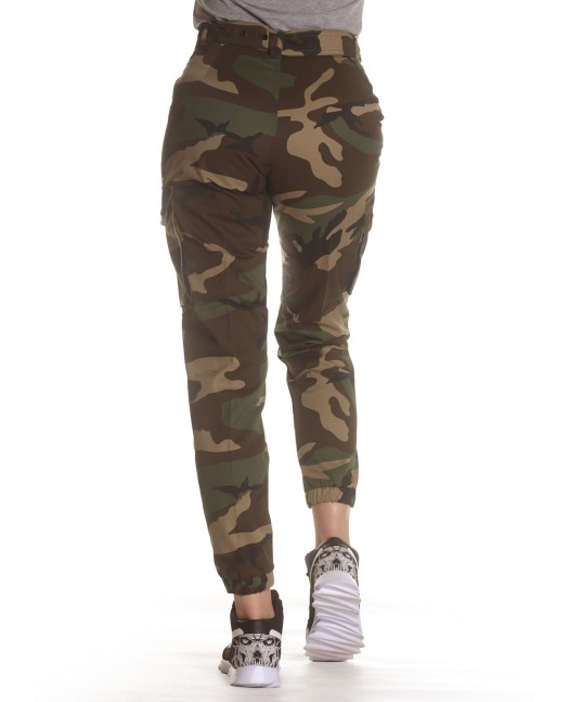 Female Army Cargo Pants Woodland
