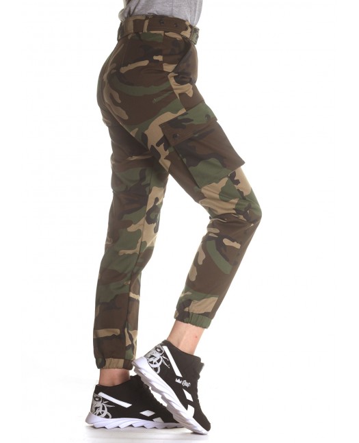 Female Army Cargo Pants Woodland