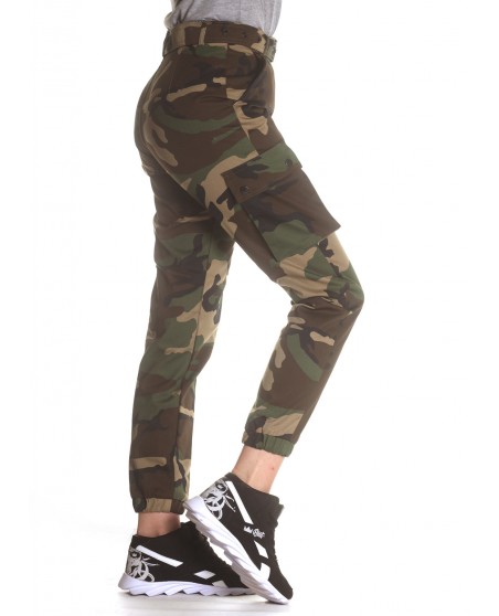 Female Army Cargo Pants Woodland
