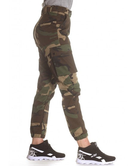 Female Army Cargo Pants Woodland