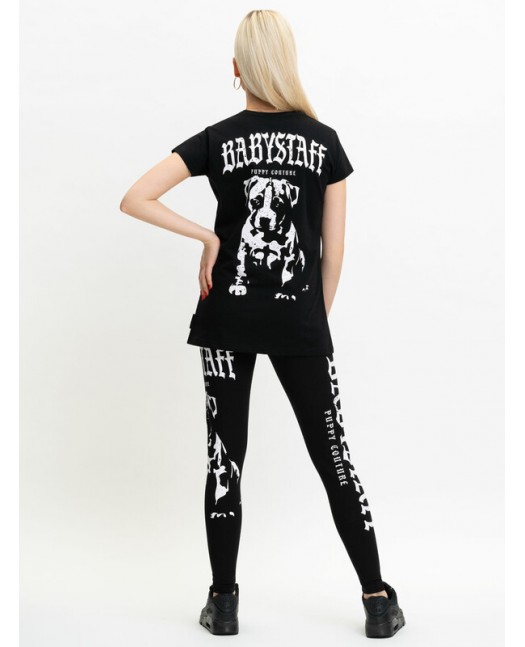 Puppy Couture Leggings BlackNWhite