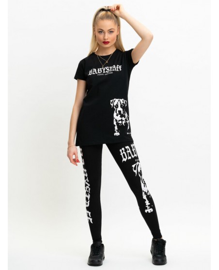 Puppy Couture Leggings BlackNWhite