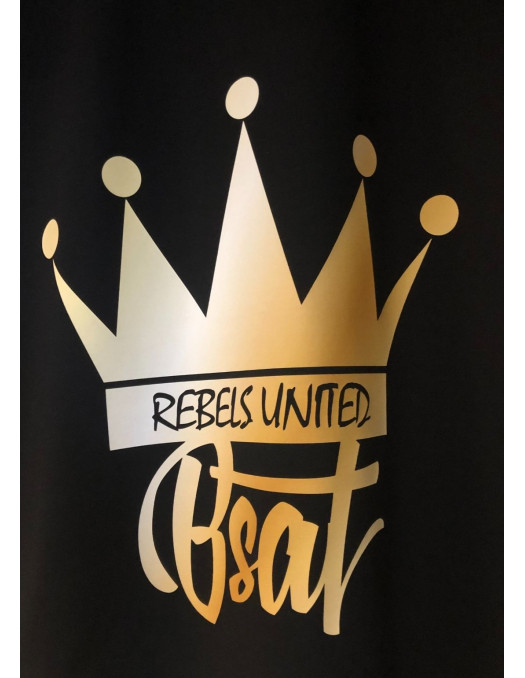 Golden Crown Cotton T-Shirt by BSAT