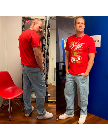 Rebels Hood T-Shirt Red