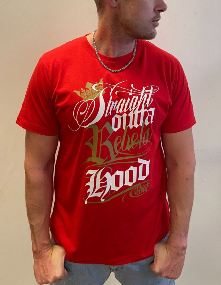 Rebels Hood T-Shirt Red