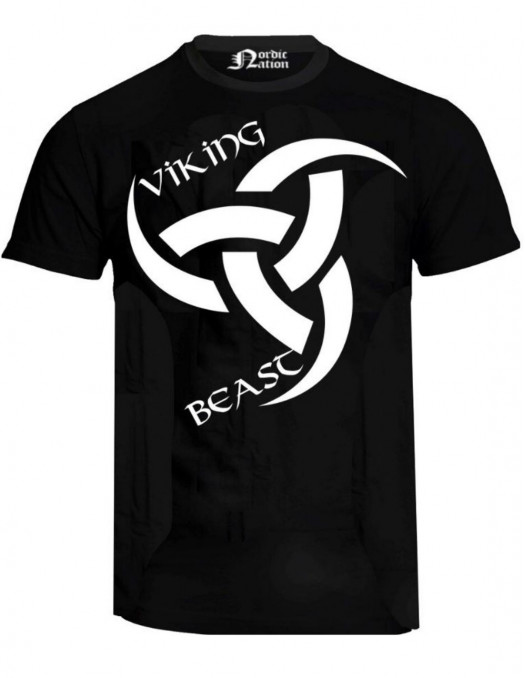 T-Shirt Viking Beast & Odins Horn Black