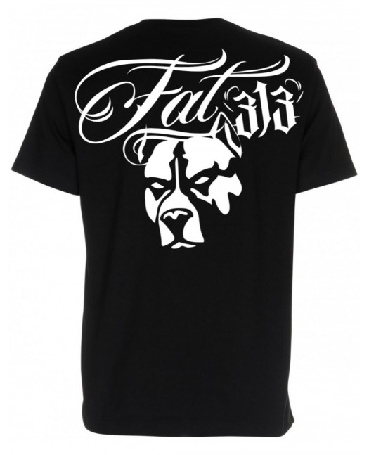 Script Dog T-shirt Black by FAT313...