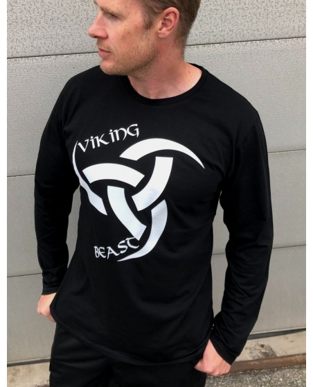 Viking Beast & Odins Horn L/S T-Shirt Organic Cotton