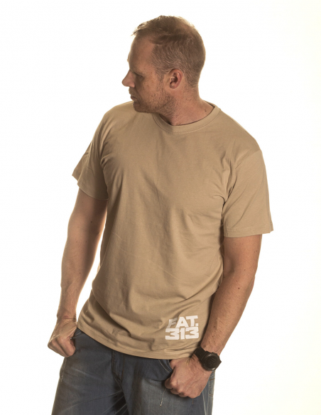 FAT313 Signature T-Shirt Sand Premium Cotton