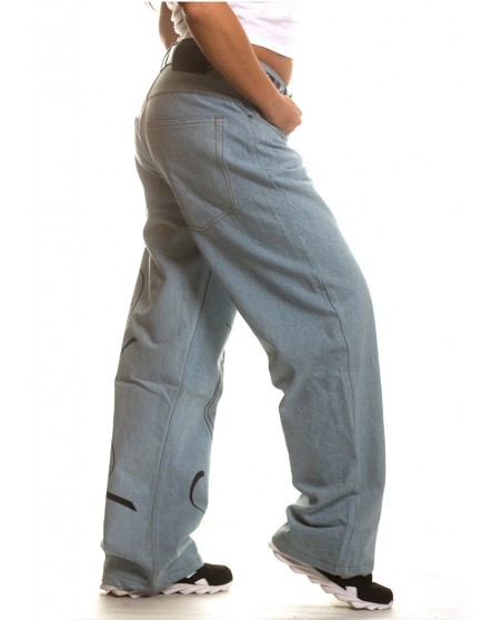 Art Script Baggy Jeans Vintage Blue by BSAT