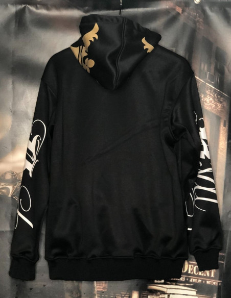 Rebels Hood ZipHoodie Black by BSAT