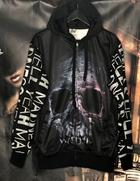 BSAT Darkness Skull El Barrio ZipHoodie