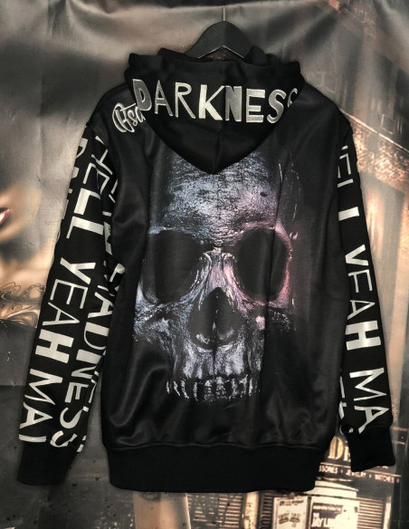 BSAT Darkness Skull El Barrio ZipHoodie