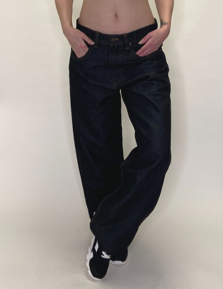 BSAT Skull Baggy Jeans Black