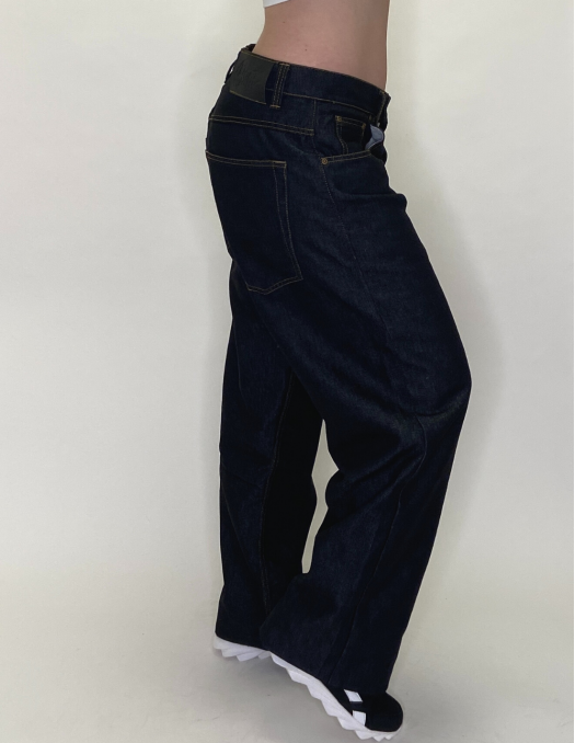 BSAT Skull Baggy Jeans Black