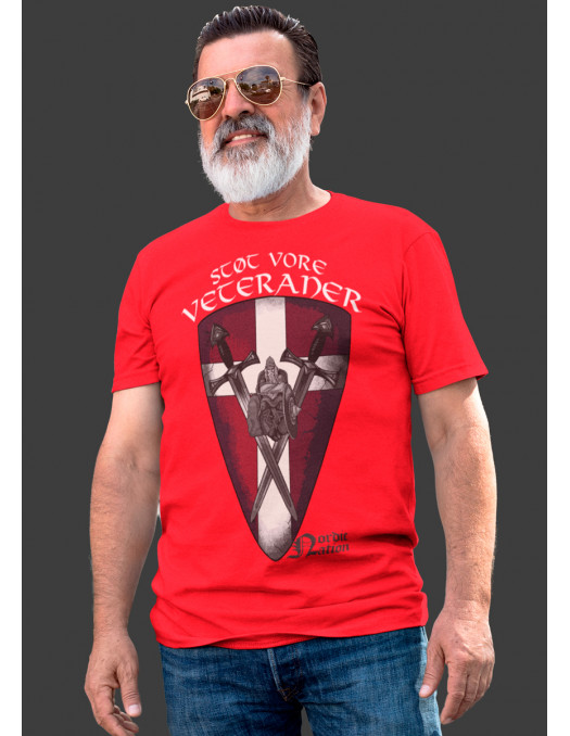 Støt vore Veteraner T-Shirt Front Red...