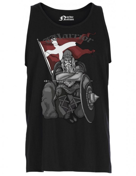 Holger Danske Cotton TankTop Front Black