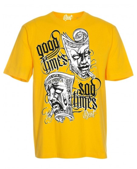 BSAT Good Times Sad Times T-Shirt Yellow
