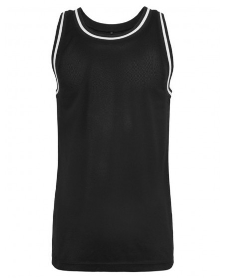 2-Colored Mesh TankTop BlackNWhite