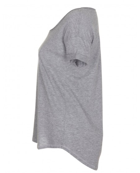 Loose Organic T-Shirt Heather Grey