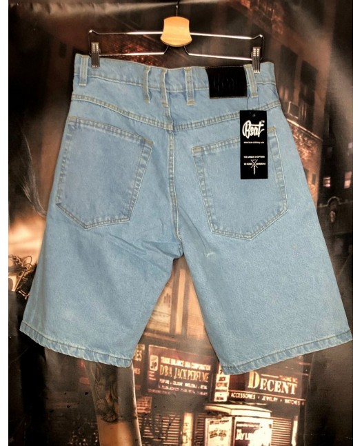 BSAT Baggy Denim Shorts Sky Blue