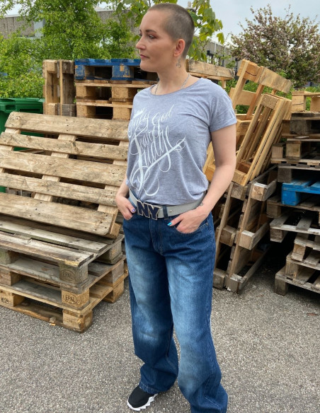 Loose Only God Can Judge T-Shirt Grey by BSAT