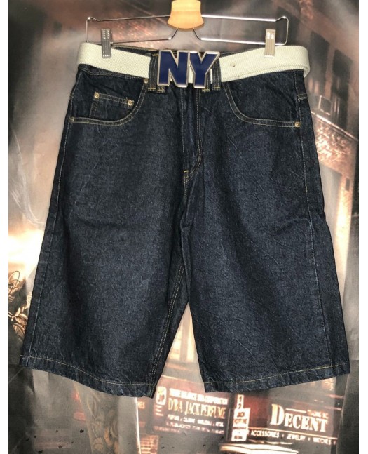 BSAT Baggy Denim Shorts Indigo Blue